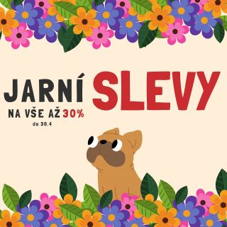 🌸 Jarní sleva až 30 %! A není to Apríl! 🐾 Od 1. 4. do 30. 4. u nás probíhá jarní výprodej – sleva až 30 % na všechny...